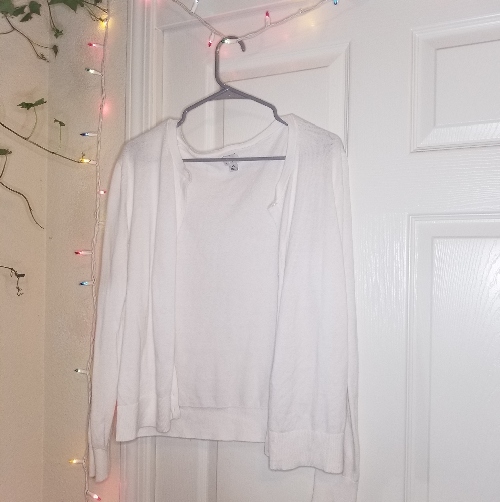 White Cardigan